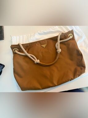 Prada Large Mariner Nylon Shoulder Bag